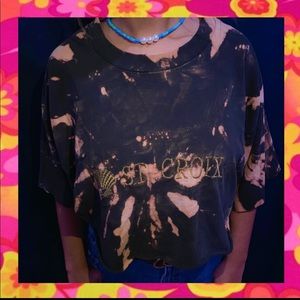 Vintage Cropped Bleach St. Croix Embroidered Tee